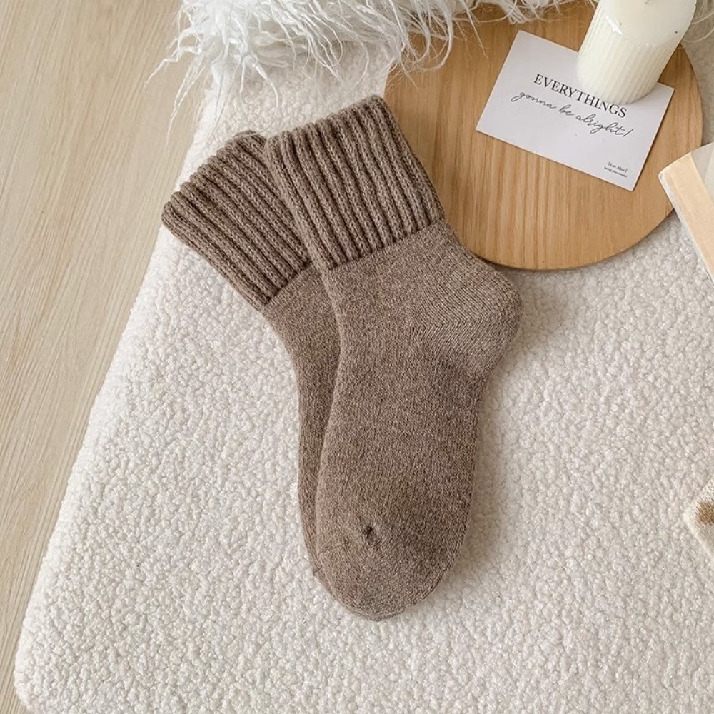 Thermal Sock Wool - Creative Solid Color Thickened Wool Socks