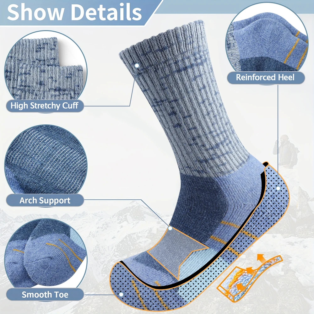 5 Pairs Women Winter Wool Sock - Thermal Sock Wool recension och pris