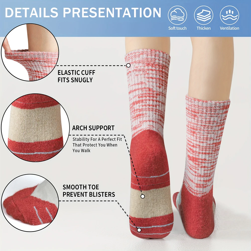 5 Pairs Women Winter Wool Sock - Thermal Sock Wool recension och pris