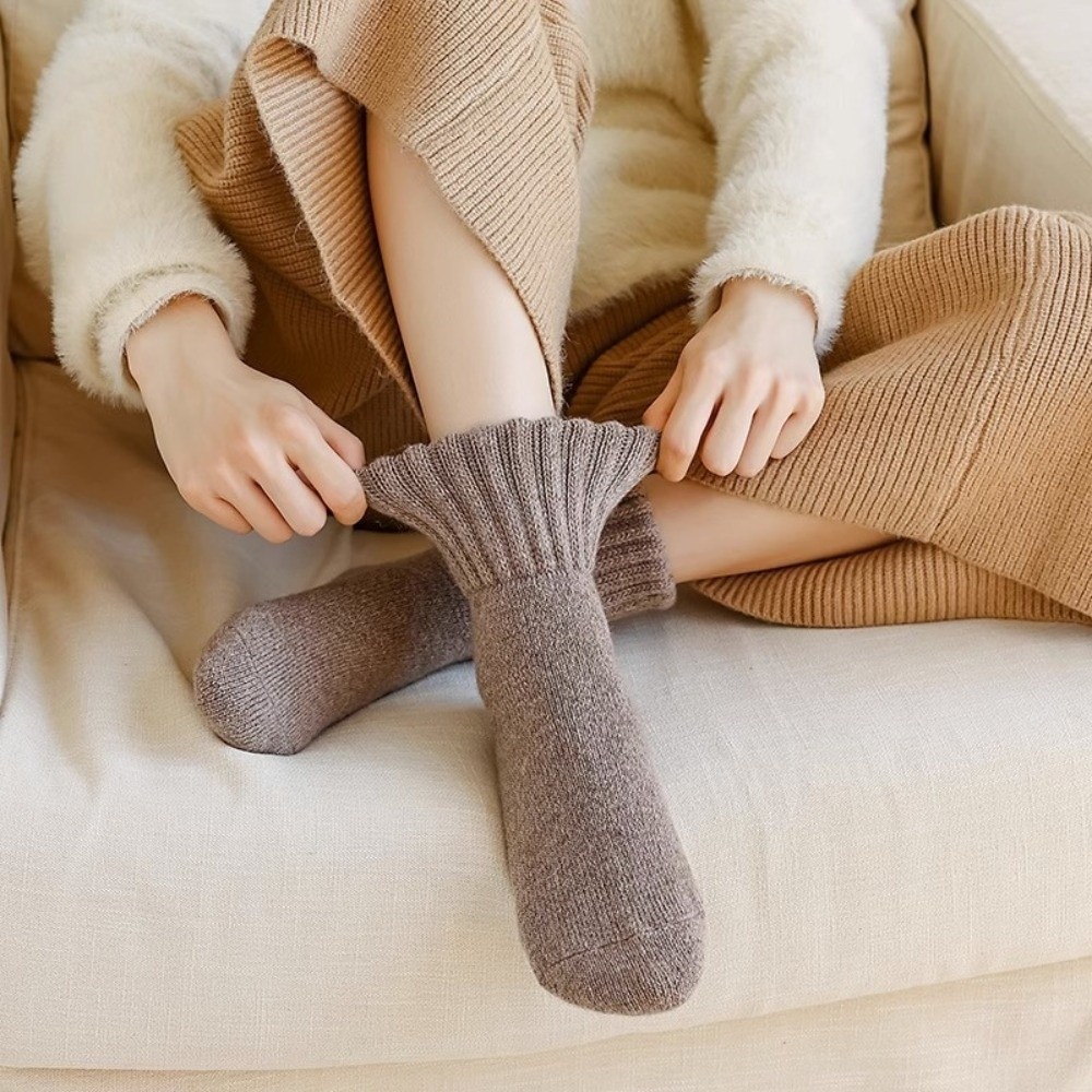 Creative Solid Color Thickened - Thermal Sock Wool recension och pris