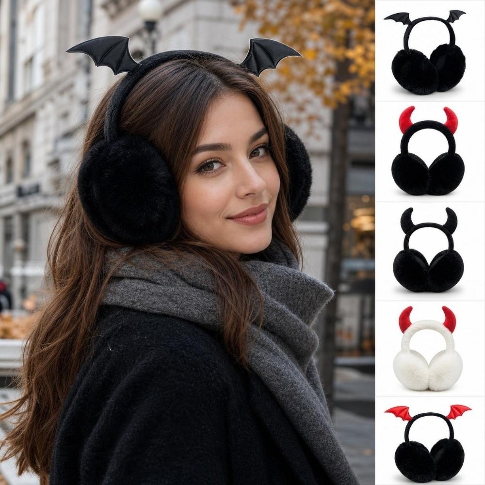 Gothic Foldable Earmuffs Bat W - Earmuffs Foldable recension och pris
