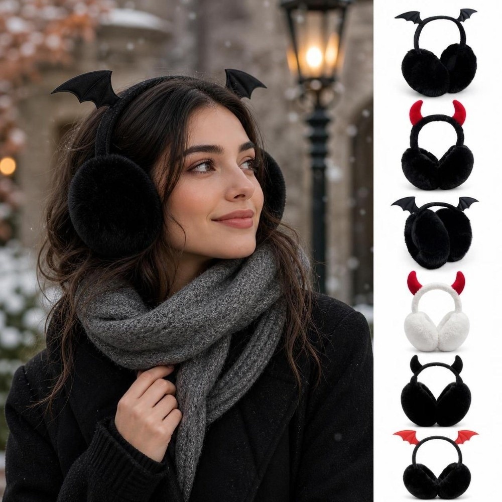 Gothic Foldable Earmuffs Bat W - Earmuffs Foldable recension och pris