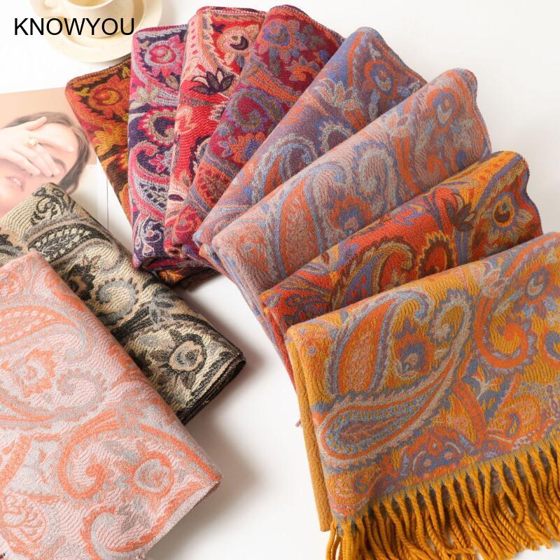 Reversible Jacquard Warm Cashm - Cashmere Pashmina Wrap recension och pris