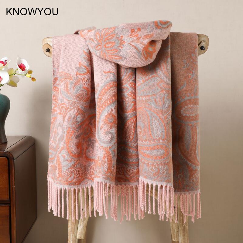 Reversible Jacquard Warm Cashm - Cashmere Pashmina Wrap recension och pris